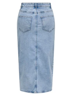 Clearance ONLSILJA Denim-nederdel Midinederdel Dame Nederdele