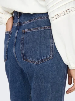 Outlet ONLSILJE Høj talje Straight fit Jeans Dame Jeans|Jeans