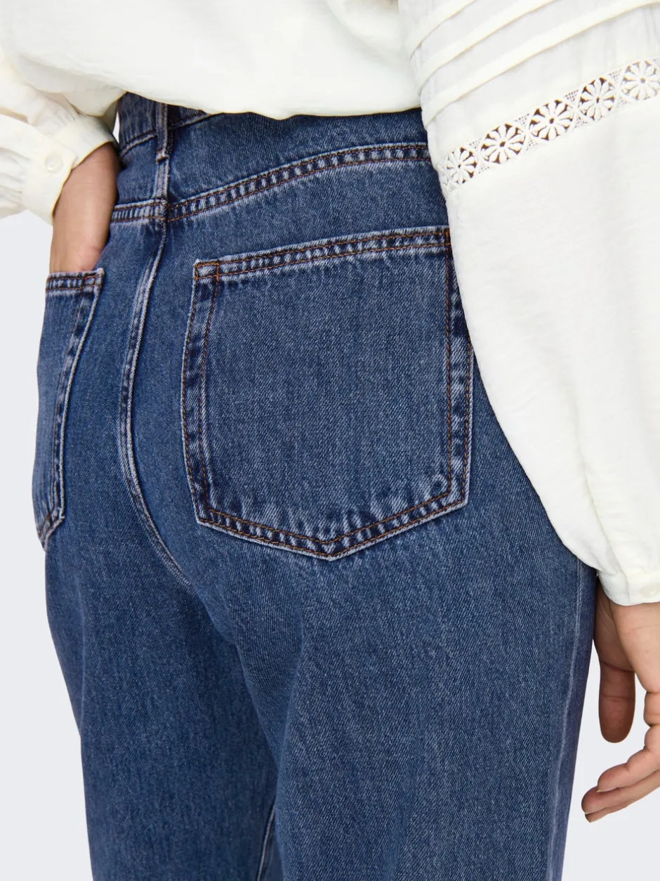 Outlet ONLSILJE Høj talje Straight fit Jeans Dame Jeans|Jeans