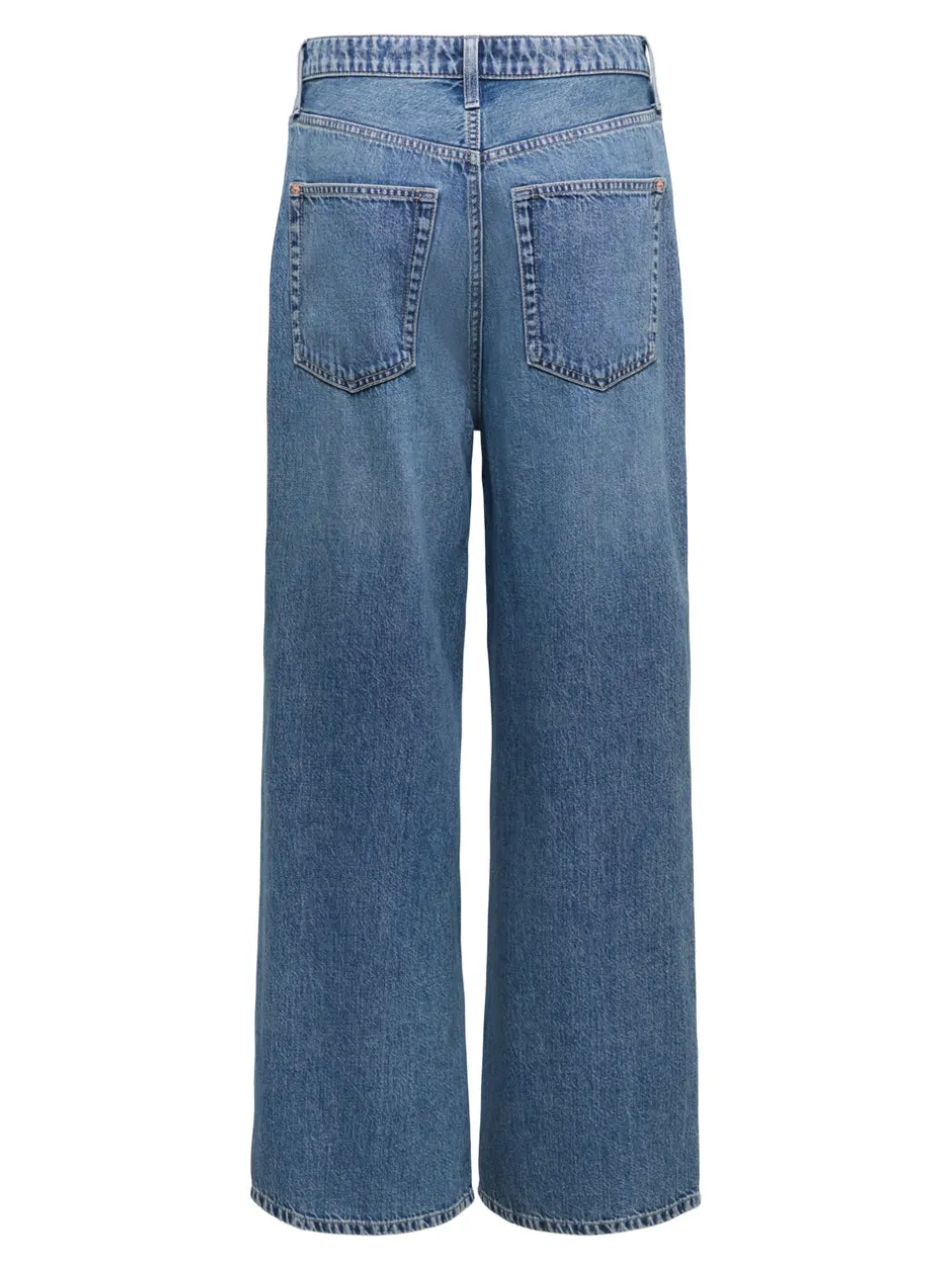 Sale ONLSILKY Høj talje Wide leg fit Jeans Dame Jeans|Jeans