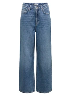 Sale ONLSILKY Høj talje Wide leg fit Jeans Dame Jeans|Jeans