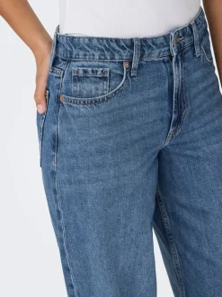 Sale ONLSILKY Høj talje Wide leg fit Jeans Dame Jeans|Jeans