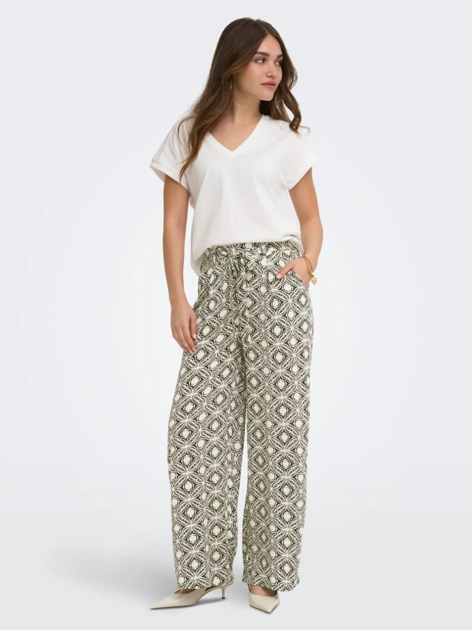 New ONLSILVA Regular fit Strikkede bukser Dame Bukser