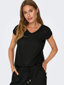 Hot ONLSILVERY Top Dame Toppe