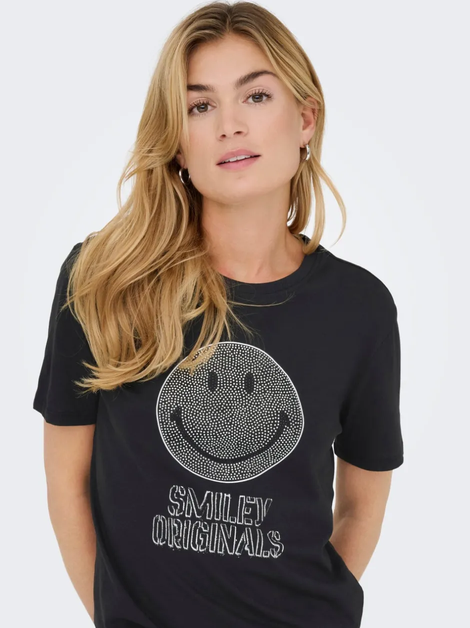 Clearance ONLSMILEY T-shirt Dame Toppe