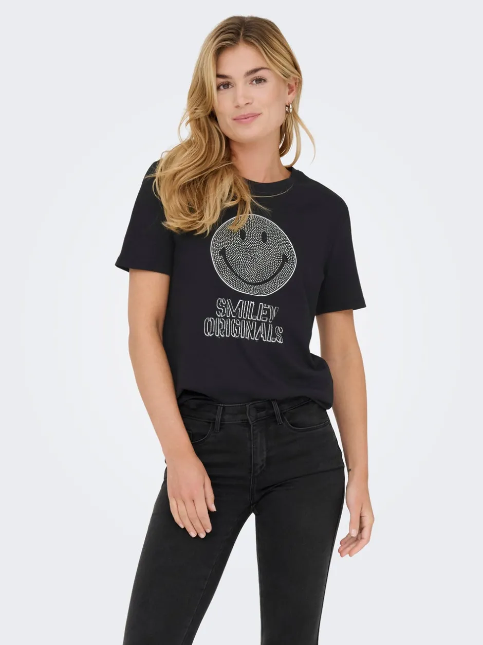 Clearance ONLSMILEY T-shirt Dame Toppe