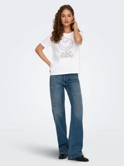 Outlet ONLSMILEY T-shirt Dame Toppe