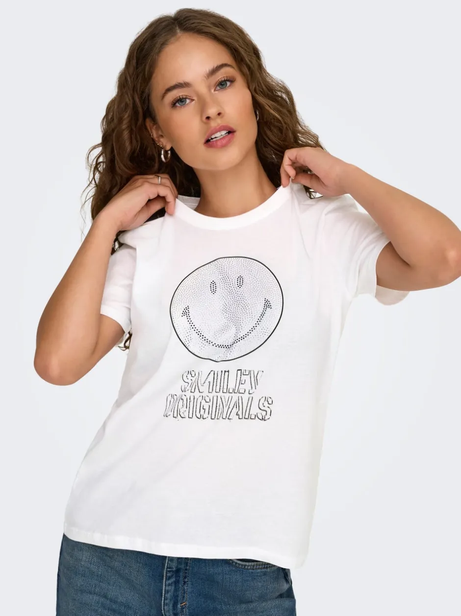 Outlet ONLSMILEY T-shirt Dame Toppe