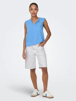 Outlet ONLSONNY Høj talje Regular fit Denim-shorts Dame Shorts|Double Denim