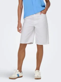 Outlet ONLSONNY Høj talje Regular fit Denim-shorts Dame Shorts|Double Denim