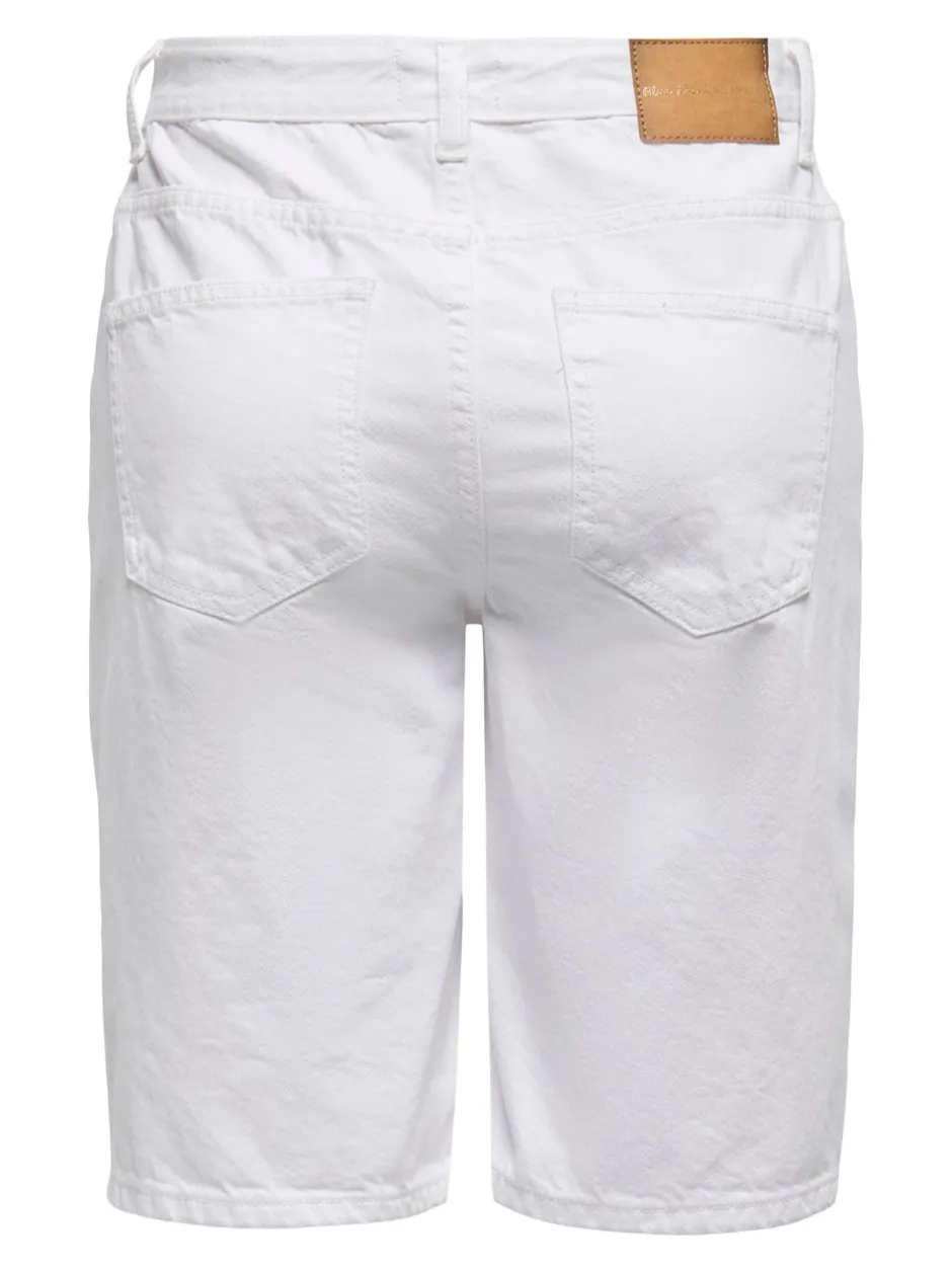Outlet ONLSONNY Høj talje Regular fit Denim-shorts Dame Shorts|Double Denim