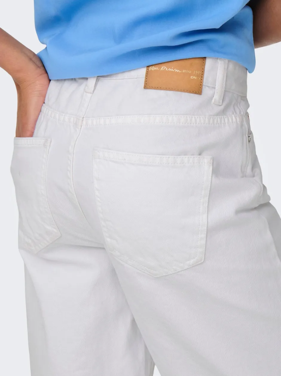 Outlet ONLSONNY Høj talje Regular fit Denim-shorts Dame Shorts|Double Denim