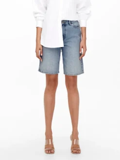 ONLSONNY Høj talje Regular fit Denim-shorts Dame Shorts|Double Denim