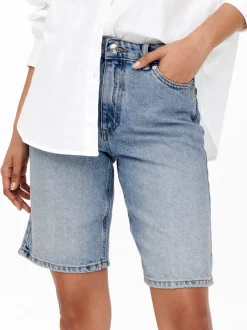 ONLSONNY Høj talje Regular fit Denim-shorts Dame Shorts|Double Denim
