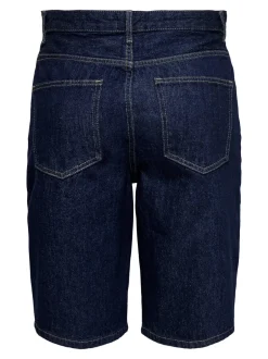 Online ONLSONNY Høj talje Regular fit Denim-shorts Dame Shorts|Double Denim