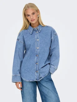 Discount ONLSOPHIE Denim-skjorte Dame Jakker Og Frakker|Double Denim