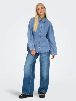 Discount ONLSOPHIE Denim-skjorte Dame Jakker Og Frakker|Double Denim