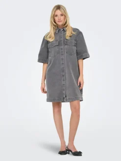Outlet ONLSOPHIE Kort kjole Dame Kjoler|Double Denim
