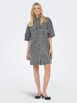 Outlet ONLSOPHIE Kort kjole Dame Kjoler|Double Denim