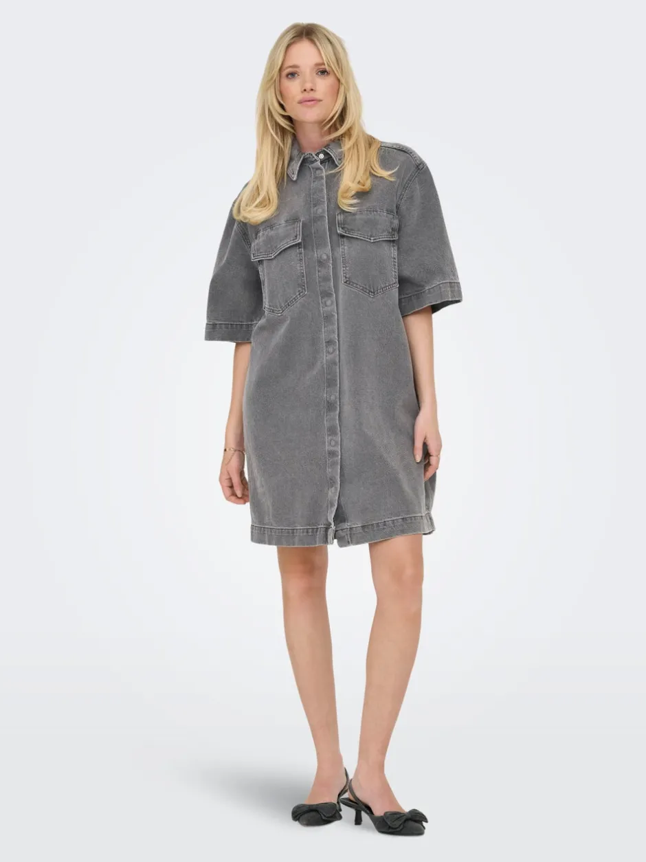 Outlet ONLSOPHIE Kort kjole Dame Kjoler|Double Denim