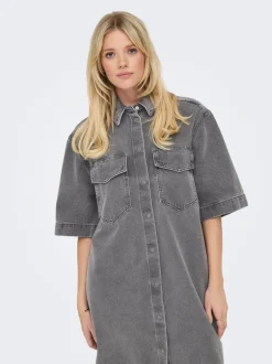 Outlet ONLSOPHIE Kort kjole Dame Kjoler|Double Denim