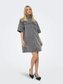 Outlet ONLSOPHIE Kort kjole Dame Kjoler|Double Denim