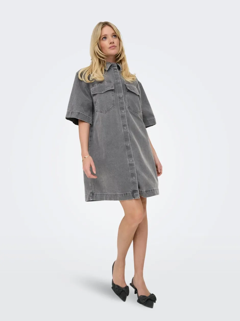 Outlet ONLSOPHIE Kort kjole Dame Kjoler|Double Denim