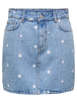 Sale ONLSTELLA Denim Denim-nederdel Kort nederdel Dame Nederdele|Denimnederdele