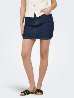 Best ONLSTELLA Denim Denim-nederdel Kort nederdel Dame Nederdele|Denimnederdele