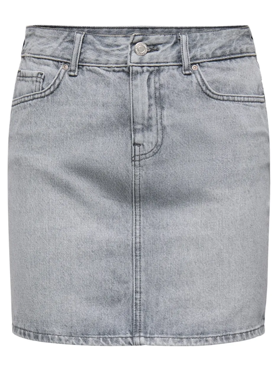 New ONLSTELLA Denim Denim-nederdel Kort nederdel Dame Nederdele|Denimnederdele