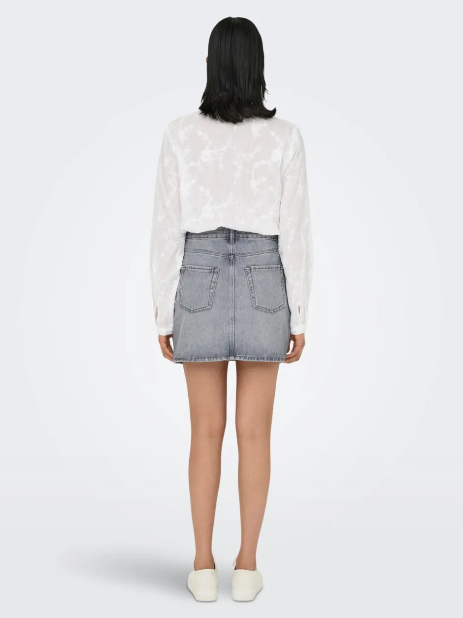New ONLSTELLA Denim Denim-nederdel Kort nederdel Dame Nederdele|Denimnederdele
