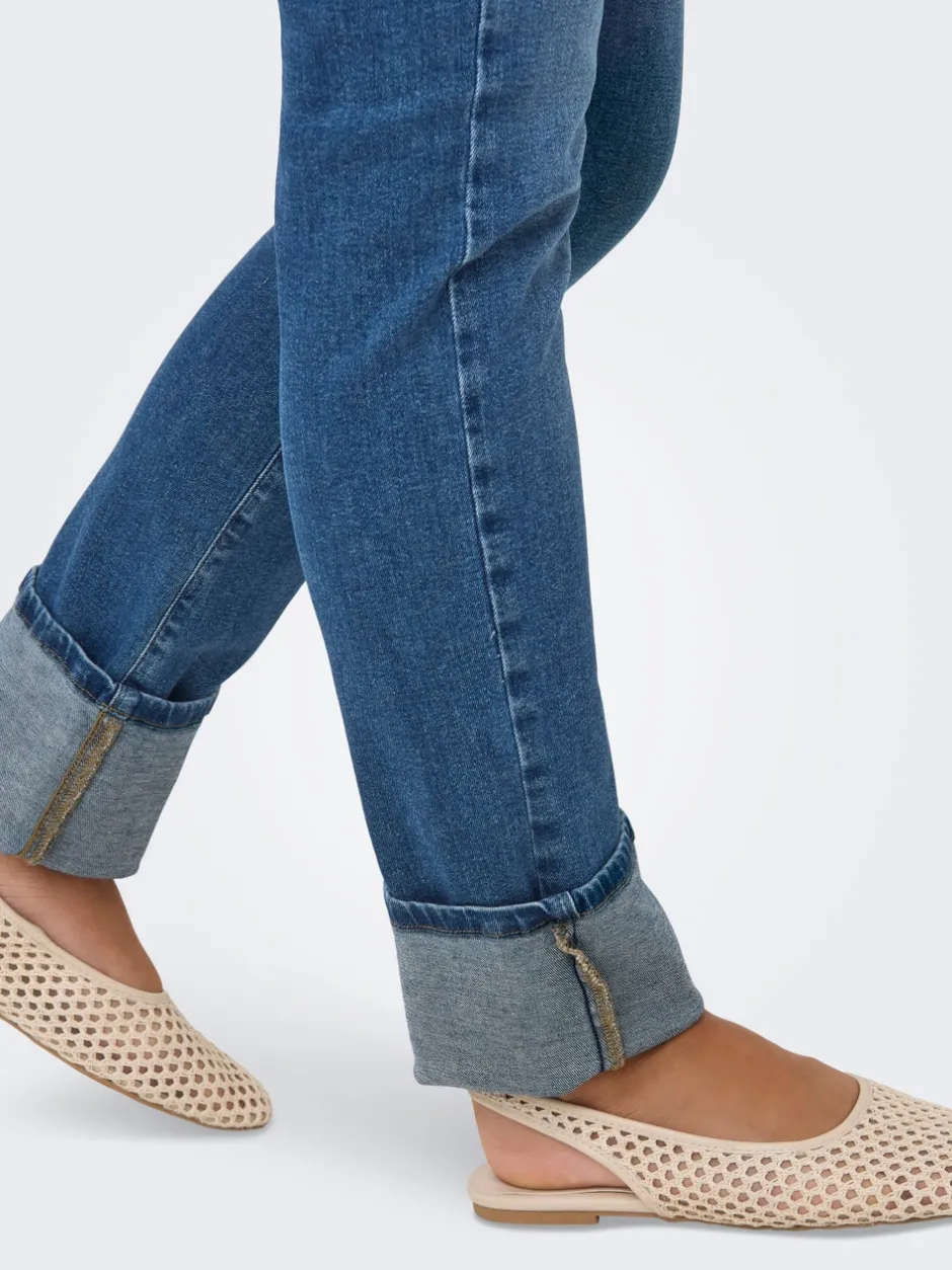 Outlet ONLSUI Mellemhøj talje Slim fit Jeans Dame Jeans|Jeans