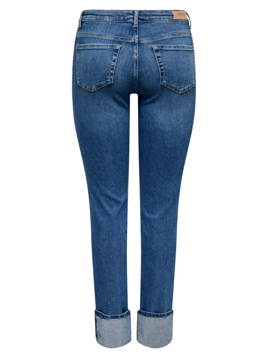 Outlet ONLSUI Mellemhøj talje Slim fit Jeans Dame Jeans|Jeans