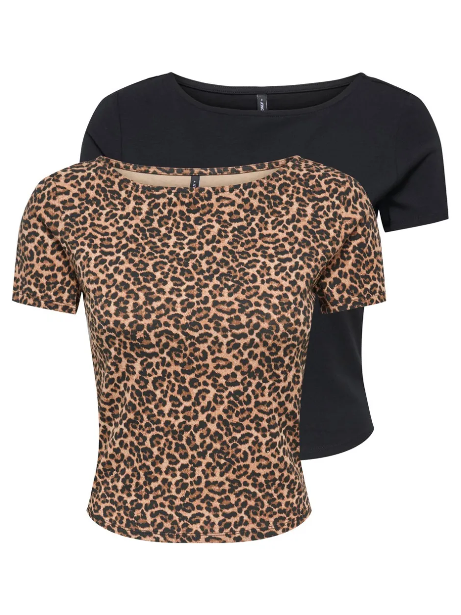 ONLSUSAN 2-pack T-shirt Dame Toppe