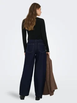 Best ONLTANNER Høj talje Wide leg fit Jeans Dame Jeans|Jeans