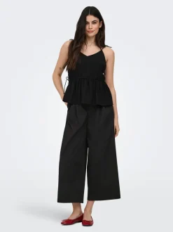 Online ONLTANNY Cropped fit Culottebukser Dame Bukser