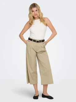 Online ONLTANNY Cropped fit Culottebukser Dame Bukser
