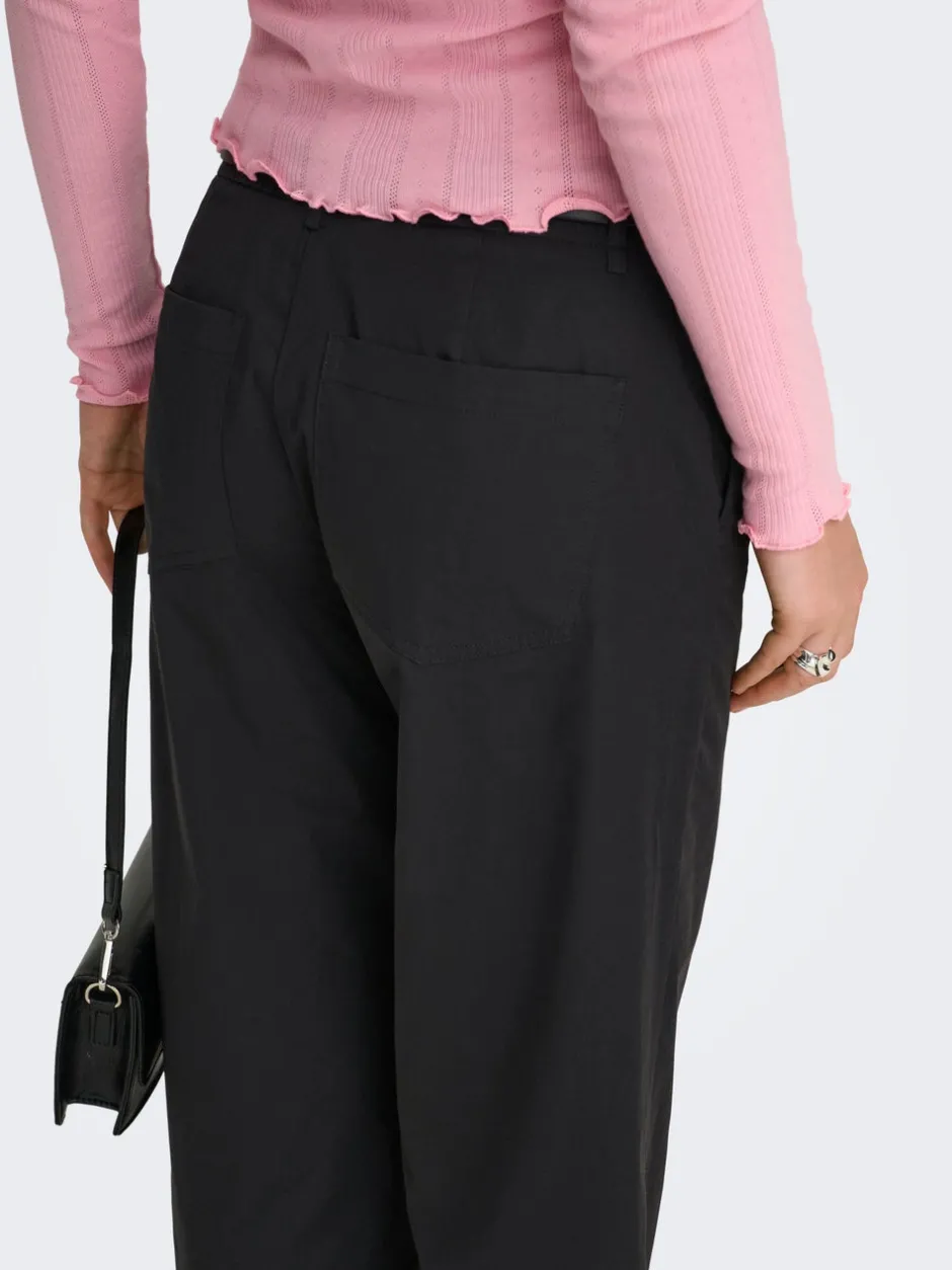 Best ONLTANNY Wide leg fit Chinobukser Dame Bukser