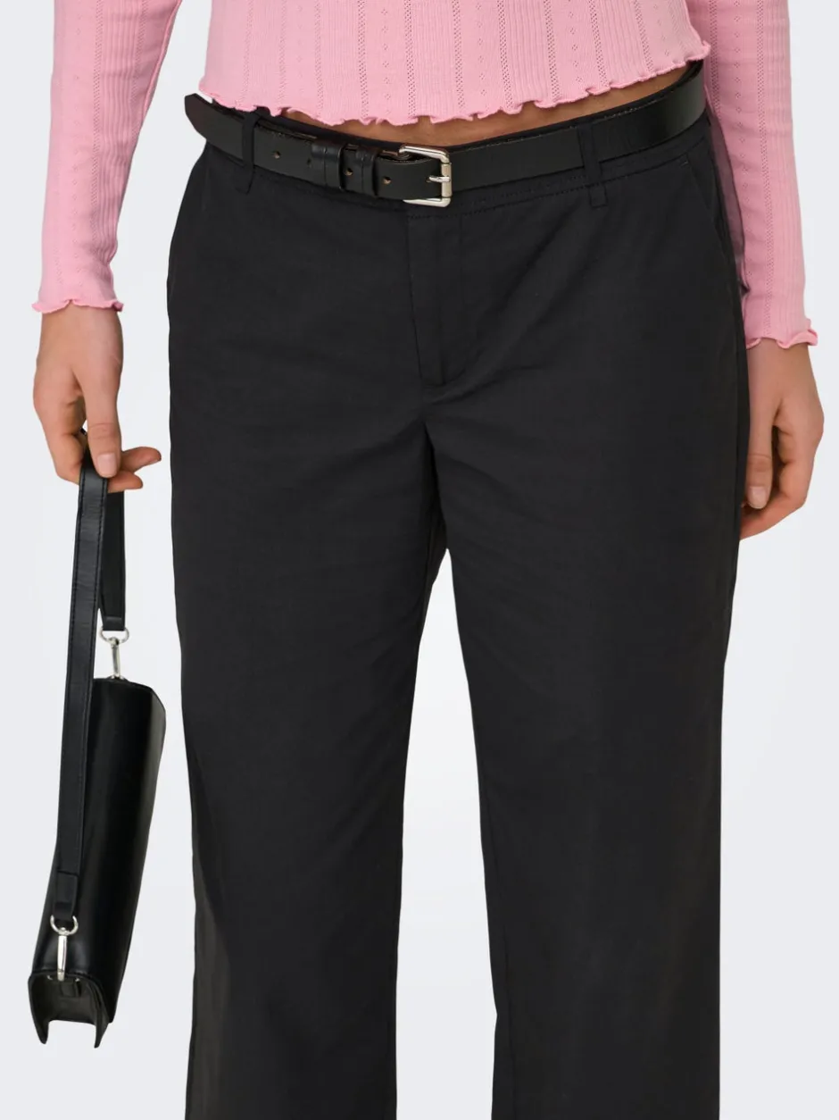 Best ONLTANNY Wide leg fit Chinobukser Dame Bukser