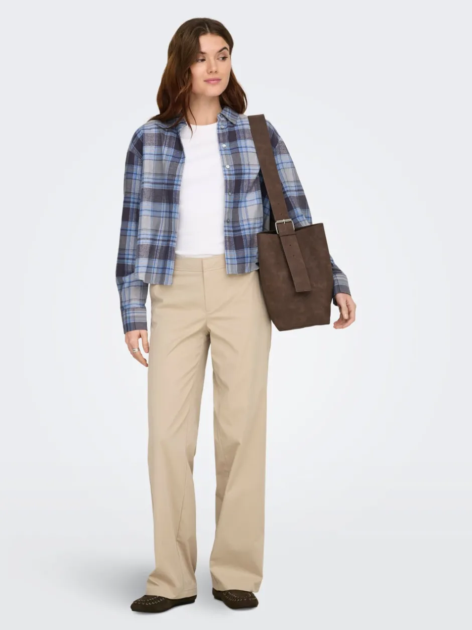 Best ONLTANNY Wide leg fit Chinobukser Dame Bukser