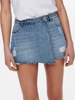Online ONLTEXAS Denim Denim-nederdel Kort nederdel Dame Shorts|Double Denim