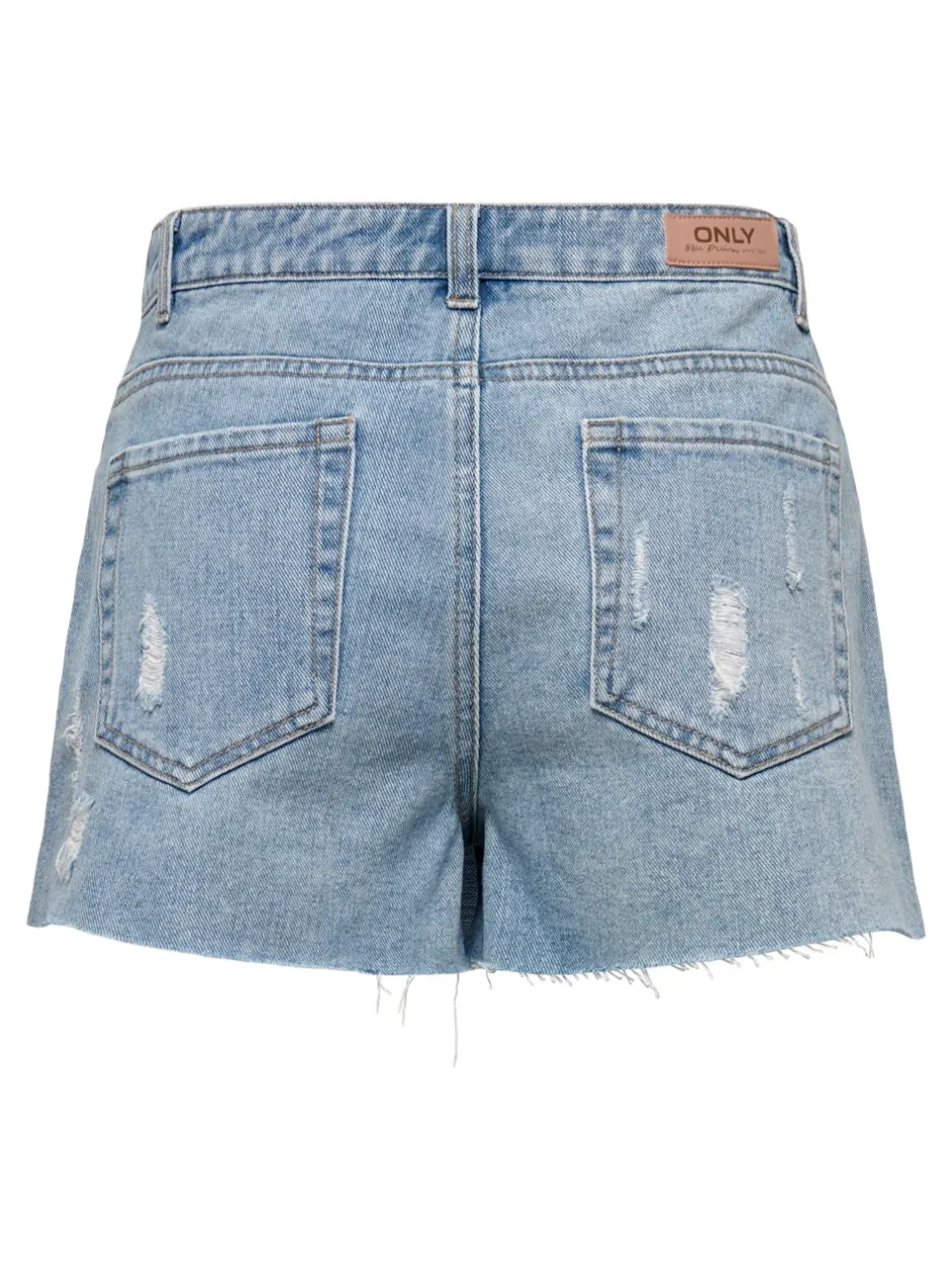 Online ONLTEXAS Denim Denim-nederdel Kort nederdel Dame Shorts|Double Denim