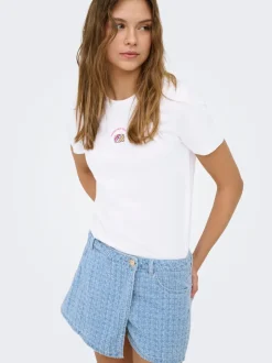 Best ONLTEXAS Denim-nederdel Kort nederdel Dame Nederdele