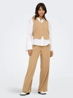 Best ONLTHANA Wide leg fit Bukser i wide fit Dame Bukser