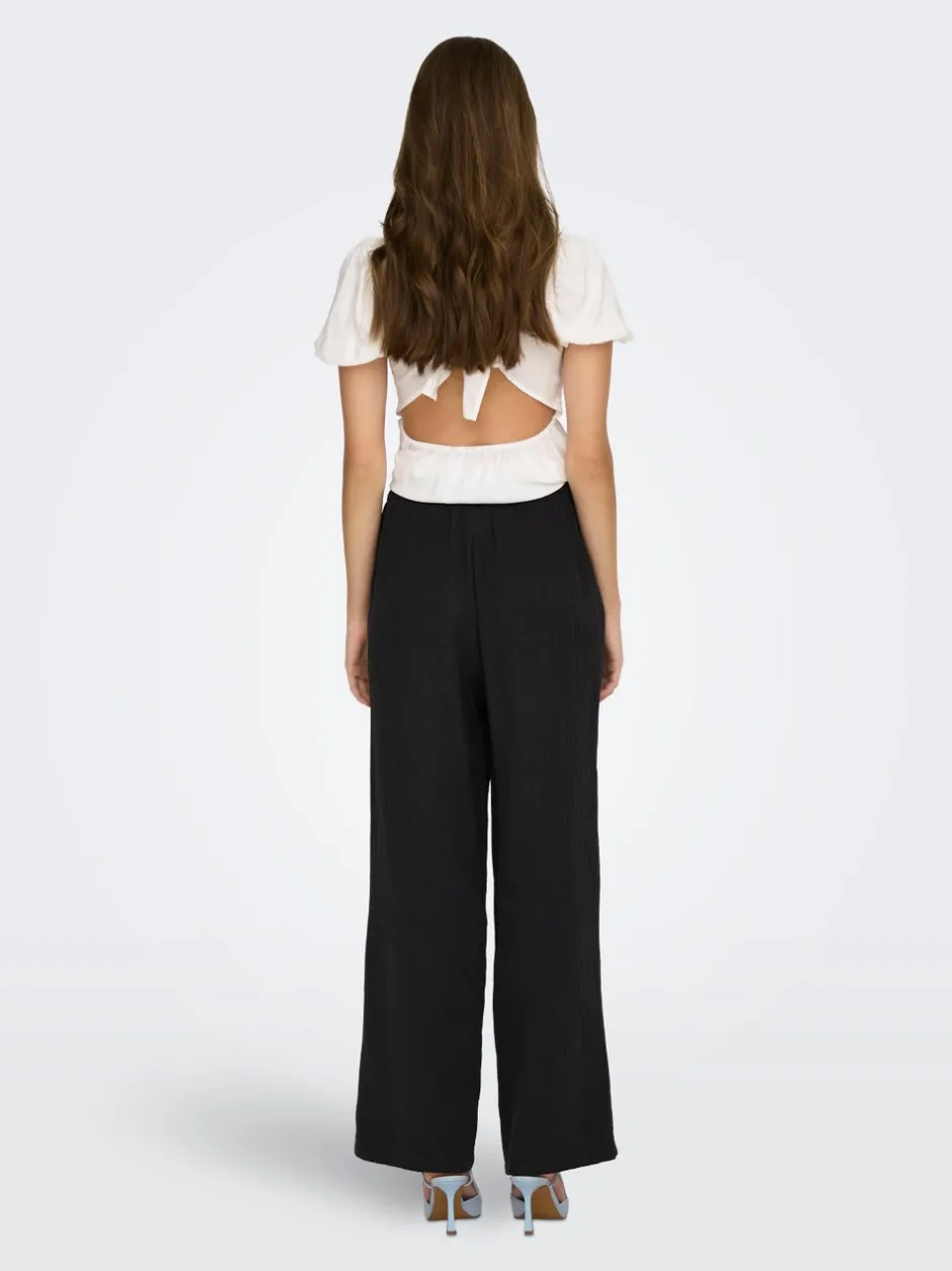 Sale ONLTHYRA Comfort fit Bukser i wide fit Dame Bukser