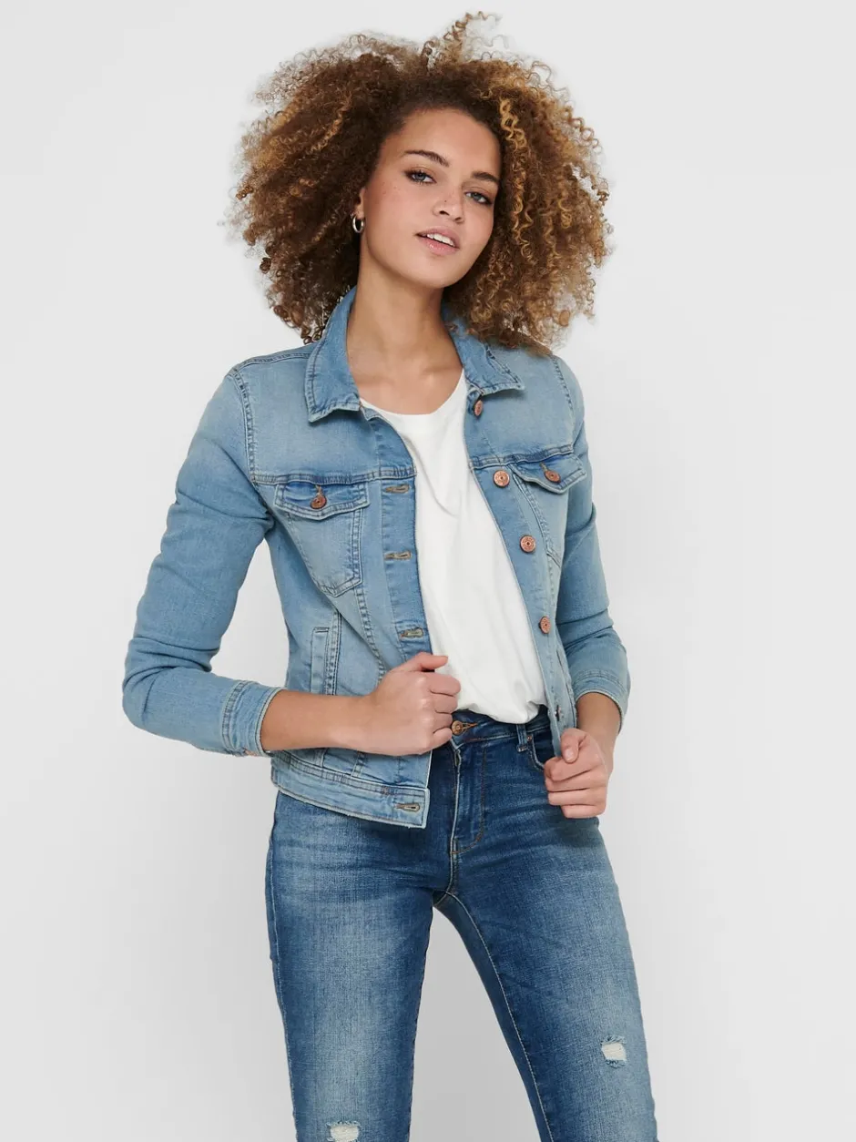 Sale ONLTIA Denimjakke Dame Jakker Og Frakker|Double Denim