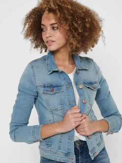 Sale ONLTIA Denimjakke Dame Jakker Og Frakker|Double Denim