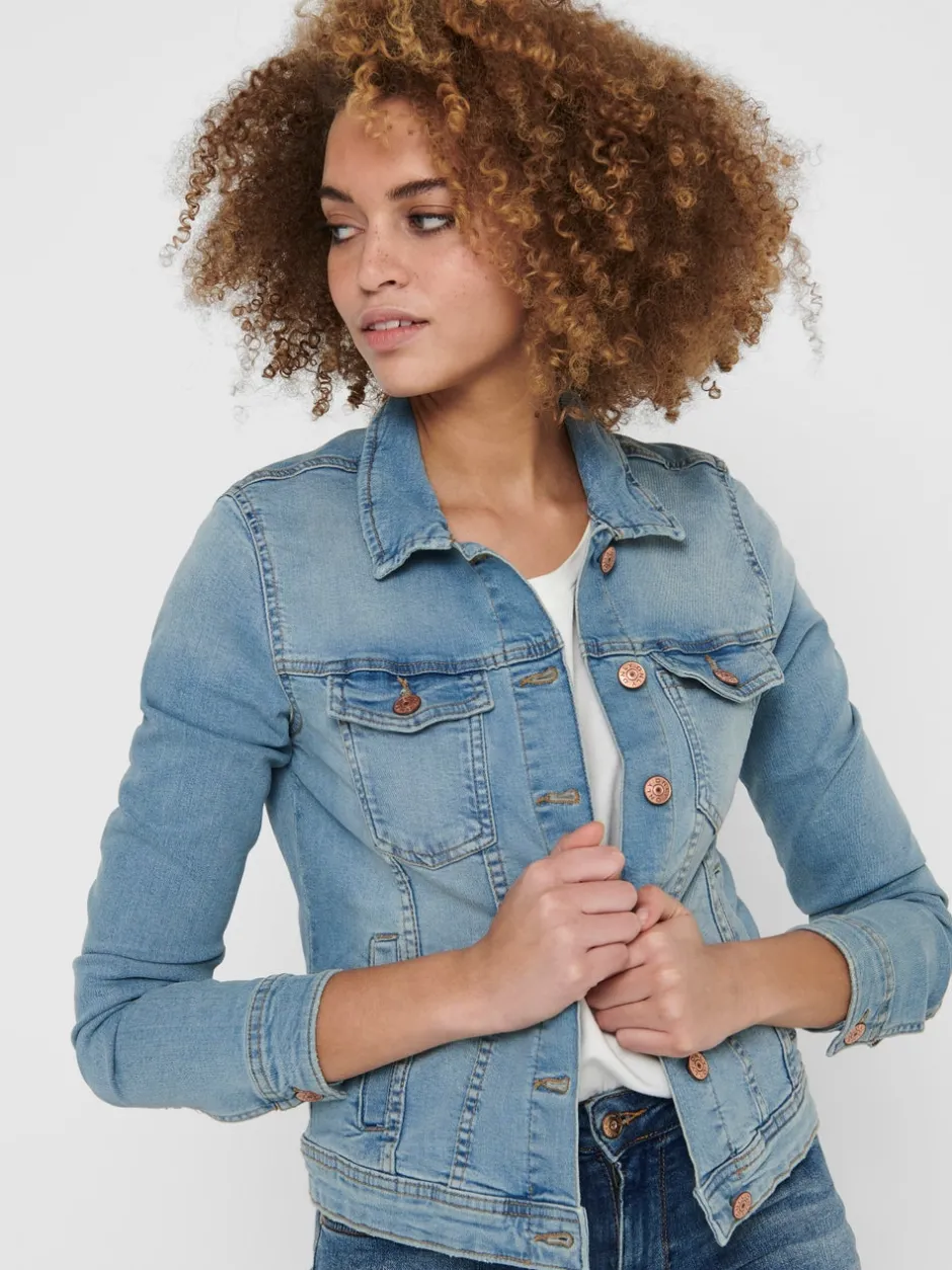 Sale ONLTIA Denimjakke Dame Jakker Og Frakker|Double Denim