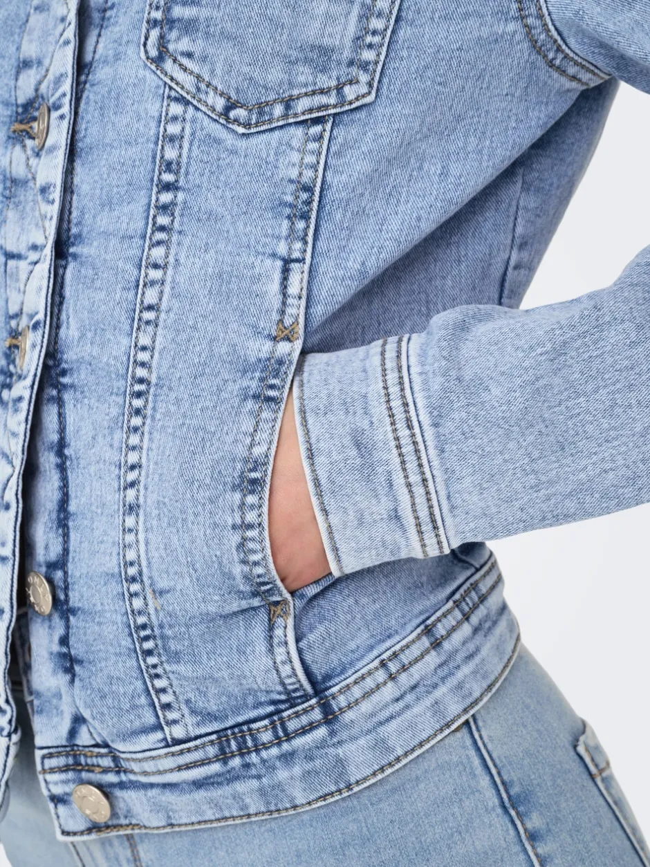 Best ONLTINA Denimjakke Dame Jakker Og Frakker|Double Denim