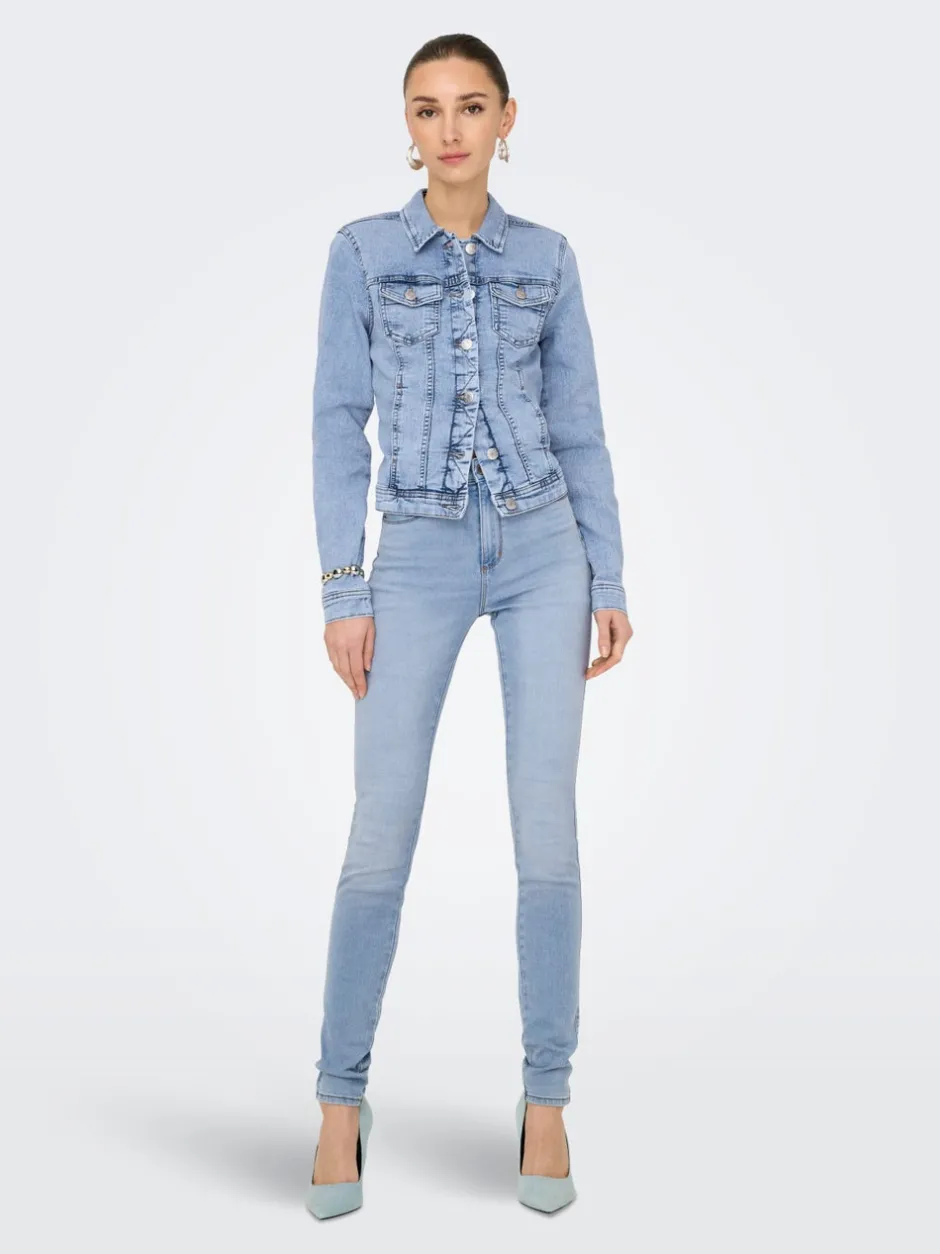 Best ONLTINA Denimjakke Dame Jakker Og Frakker|Double Denim